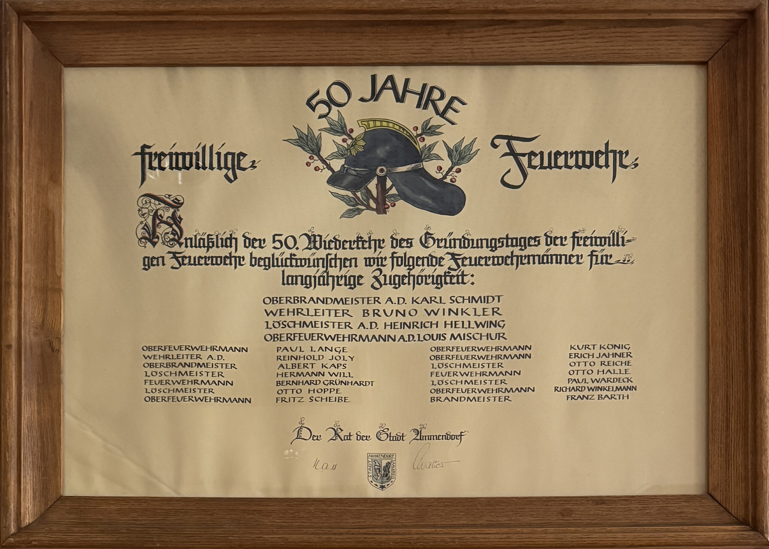 50_ahnentafel 50 Jahre Dienst für Ammendorf